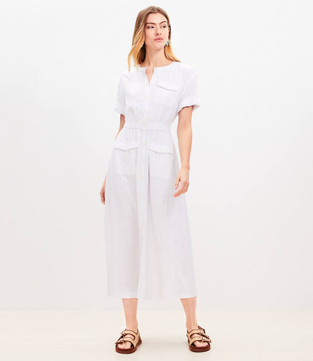 Utility Midi Pocket Dress