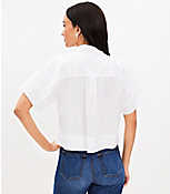Petite Modern Drop Shoulder Everyday Shirt carousel Product Image 3