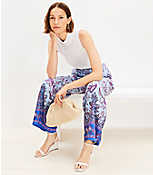 Fluid Pull On Wide Leg Pants in Paisley carousel Product Image 2
