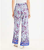 Fluid Pull On Wide Leg Pants in Paisley carousel Product Image 3