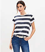 Stripe Modern Relaxed Crew Tee carousel Product Image 1