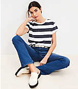 Stripe Modern Relaxed Crew Tee carousel Product Image 2