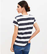 Stripe Modern Relaxed Crew Tee carousel Product Image 3