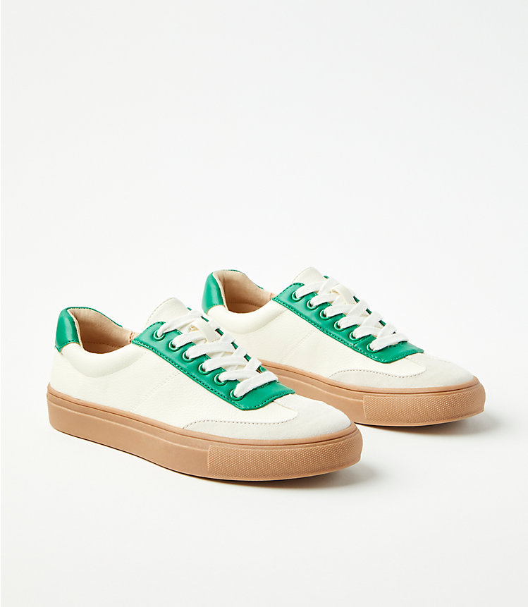 Varsity Lace Up Sneakers image number null