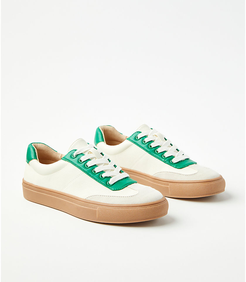 Varsity Lace Up Sneakers