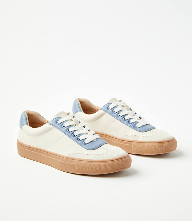 Varsity Lace Up Sneakers carousel Product Image 1
