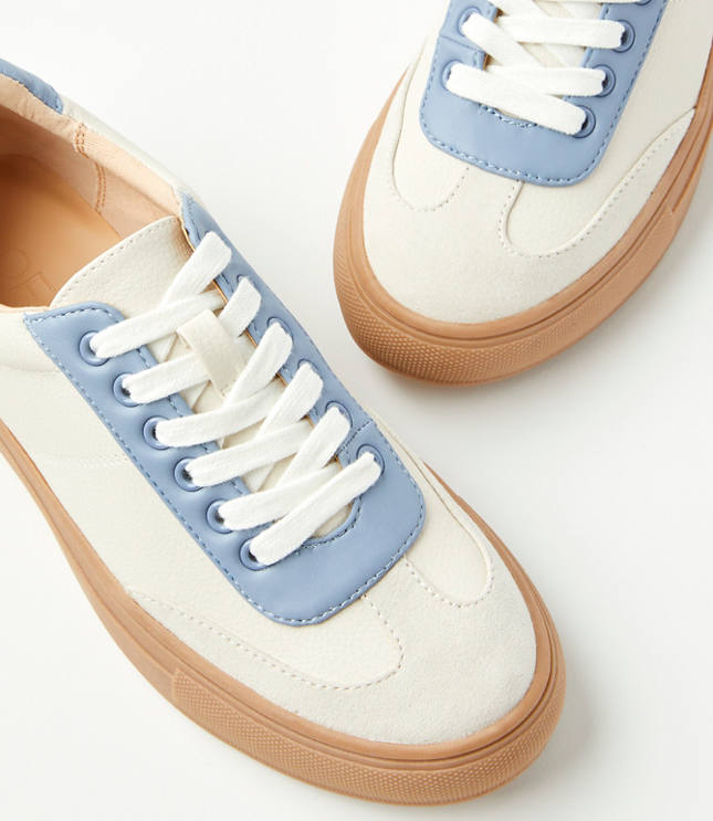 Varsity Lace Up Sneakers