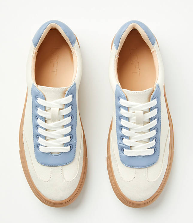 Varsity Lace Up Sneakers