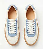 Varsity Lace Up Sneakers carousel Product Image 3