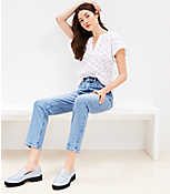 Petite High Rise Slim Jeans in Mid Vintage Wash carousel Product Image 2