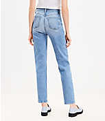 Petite High Rise Slim Jeans in Mid Vintage Wash carousel Product Image 3