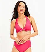 LOFT Beach Knot Front Halter Bikini Top carousel Product Image 1