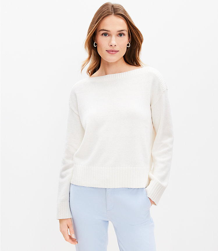 Petite Boatneck Sweater image number null
