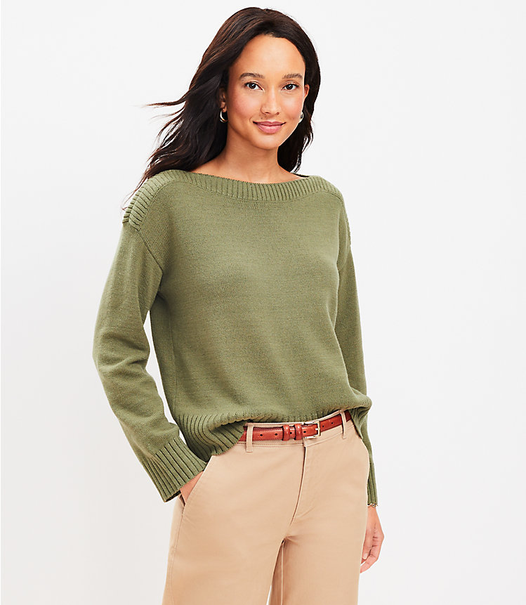Petite Boatneck Sweater image number 0