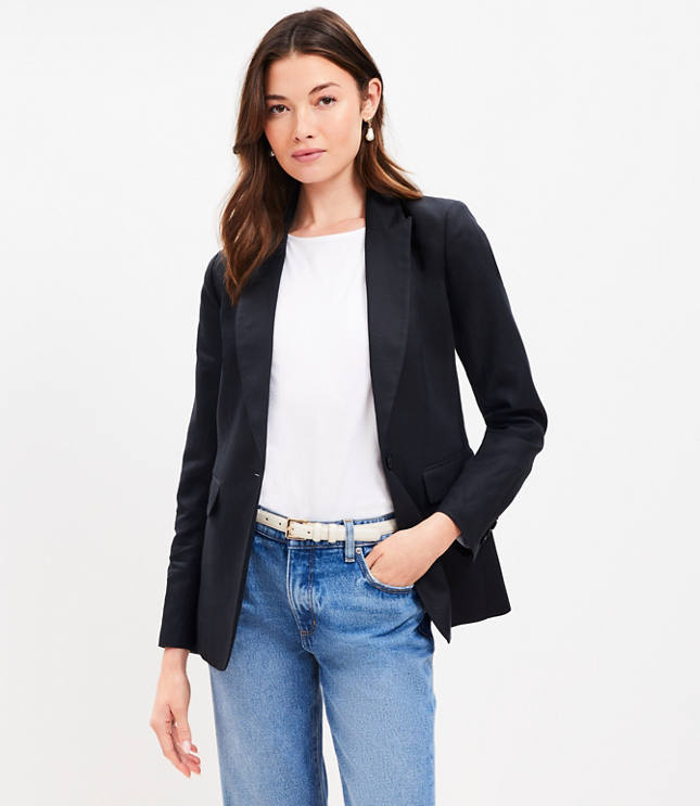 Petite Textured Modern Blazer