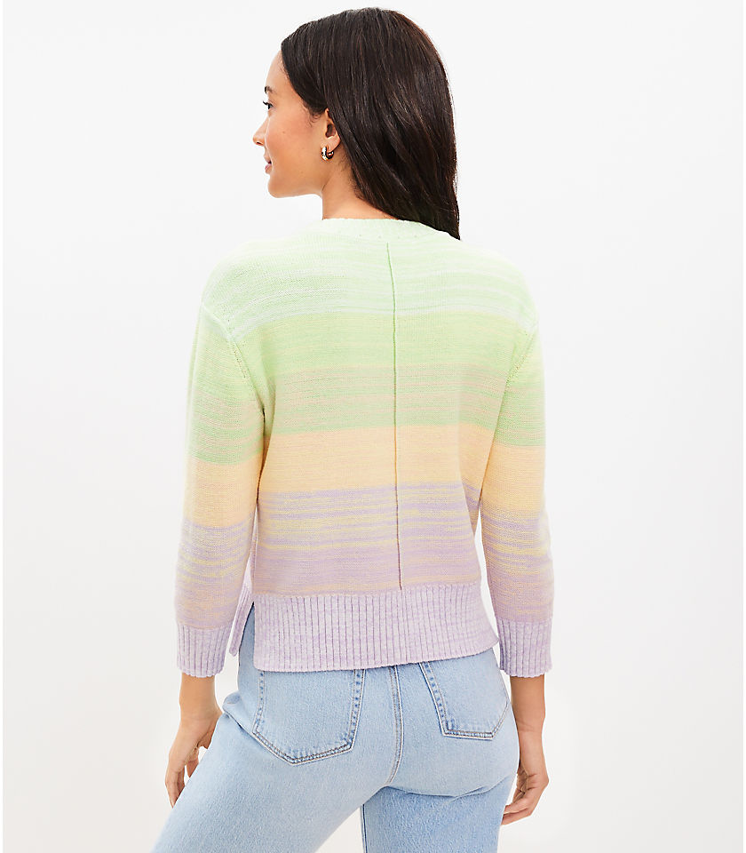 Petite Ombre Elbow Sleeve Sweater