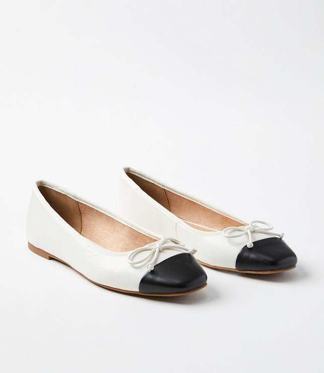 Cap Toe Ballet Flats