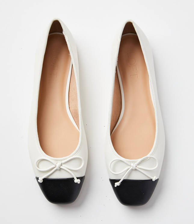 Cap Toe Ballet Flats