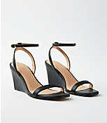 Modern Ankle Strap Wedge Heels carousel Product Image 1
