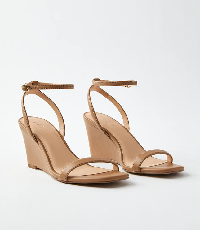 Open toe wedges with ankle strap best sale