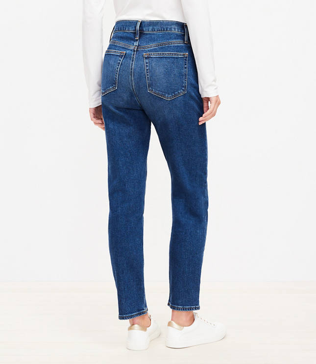 Petite High Rise Slim Jeans in Dark Wash