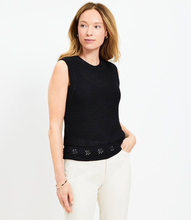 Crochet V-Neck Top