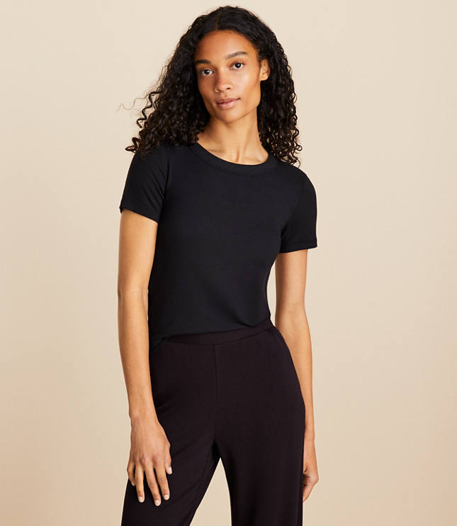 Lou & Grey Ribbed Bra Tee