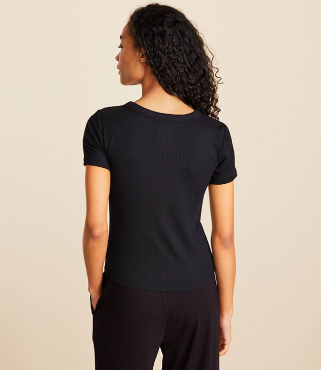 Lou & Grey Ribbed Bra Tee