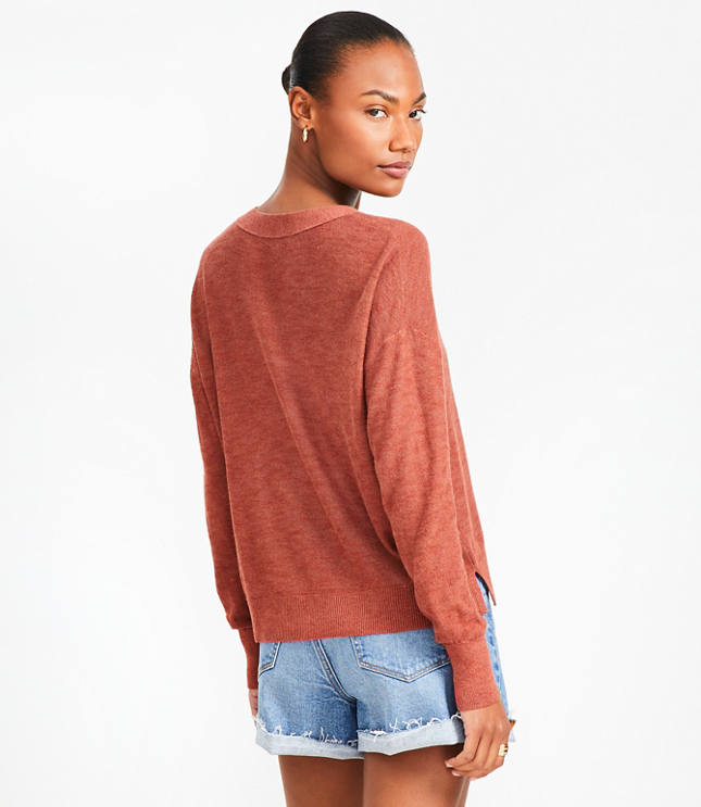 Petite Drop Shoulder Cardigan
