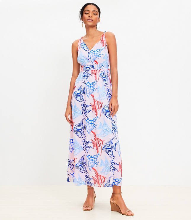 Floral Jacquard Cowl Neck Maxi Slip Dress