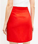 Linen Blend Welt Pocket Skirt carousel Product Image 3