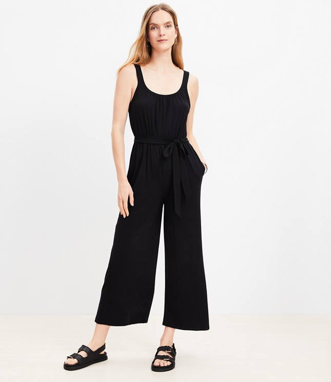 Petite Spaghetti Strap Jumpsuit