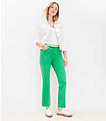 Petite Fresh Cut High Rise Kick Crop Jeans in Juicy Lime carousel Product Image 2
