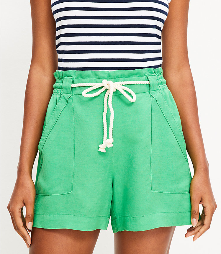 Petite Breezy Shorts in Linen Blend image number 1