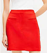 Petite Linen Blend Welt Pocket Skirt carousel Product Image 2