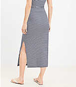 Petite Stripe Ribbed Column Skirt carousel Product Image 3