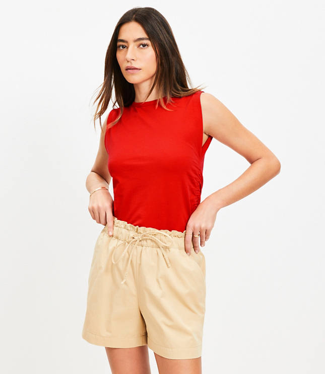 Petite Ruched Tank Top