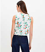 Floral Sleeveless Bubble Hem Top carousel Product Image 3