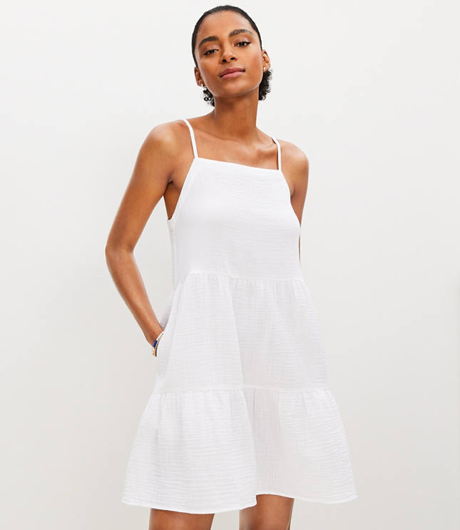 Loft white dress on sale