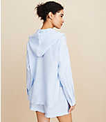 Lou & Grey Striped Linen Tunic Hoodie carousel Product Image 3