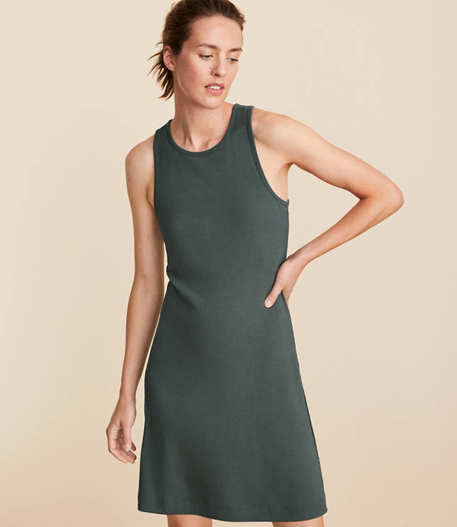 Lou & Grey Ribbed Active Mini Dress