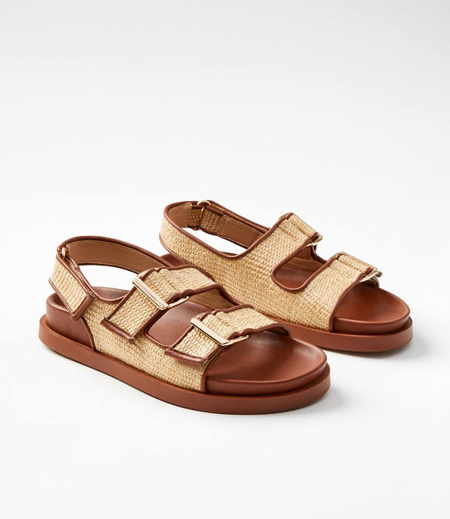 Double Strap Molded Footbed Sandals