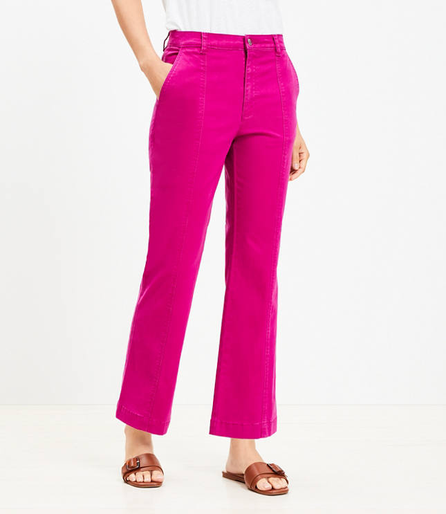 Petite Kick Crop Pants in Twill