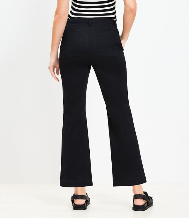 Petite Kick Crop Pants Twill