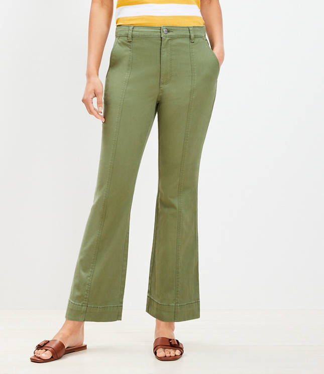 Petite Kick Crop Pants in Twill