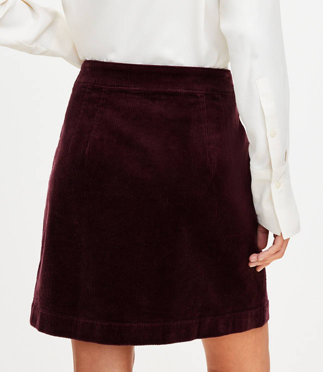 Corduroy Mini Pocket Skirt