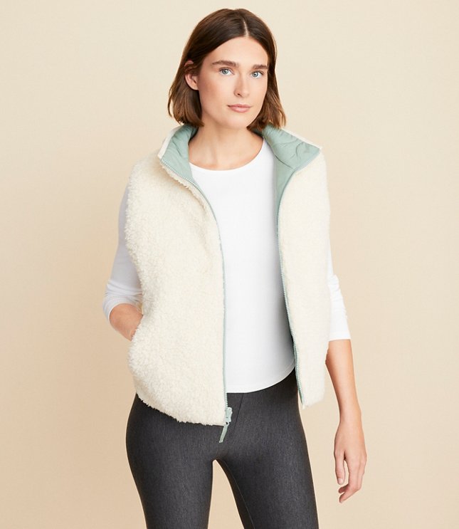 Lou & Grey Reversible Quilted Pocket Vest