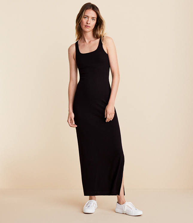 Fish Double Side Tie Maxi Dress