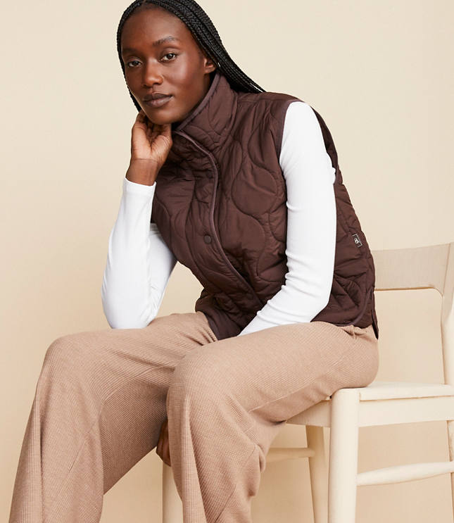 Lou & Grey Quilted Pocket Vest