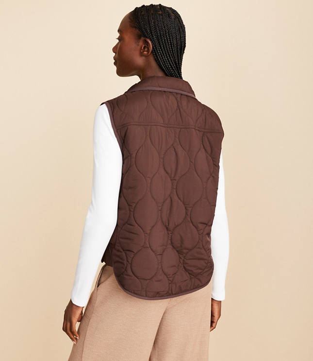 Lou & Grey Quilted Pocket Vest